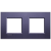 BTicino Livinglight Синий шелк рамка прямоугольная, 2+2 мод LNA4802M2CB фото