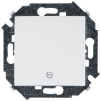 Simon 15 Белый Выключатель кнопочный с пиктограммой, 16А, 250В, винт.зажим 1591150-030 фото