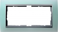 Gira EV Матово-зелёный/алюминий Рамка 2-ая без перегородки 100251 фото