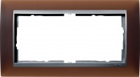 Gira EV Матово-коричневый/алюминий Рамка 2-ая без перегородки 100259 фото