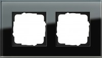 Gira ESP Черное стекло Рамка 2-ая 021205 фото