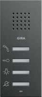 Gira S-55 Антрацит Внутренняя квартирная станция (аудио) наружного монтажа hand free 125028 фото