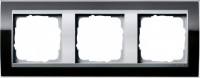 Gira EV CL Черный/Алюминий Рамка 3-ая 0213736 фото