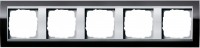Gira EV CL Черный/Алюминий Рамка 5-ая 0215736 фото