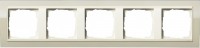 Gira EV CL Песочный/Крем глянц Рамка 5-ая 0215771 фото