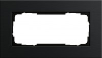 Gira ESP Черный анодированный алюминий Рамка 2-ая без перегородки 1002126 фото
