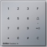 Gira TX-44 Алюминий Цифровой кодовый замок 260565 фото