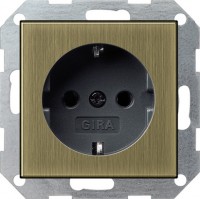 Gira S-55 ClassiX Розетка с з/к без лапок для крепления 0466603 фото