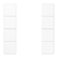 JUNG KNX Белый Набор накладок, на кнопочный модуль 4гр LS504TSAWW фото