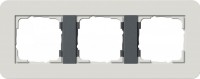 Gira серия E3 Светло-серый/антрацит Рамка 3-ая 0213421 фото