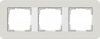 Gira серия E3 Светло-серый/белый глянцевый Рамка 3-ая 0213411 фото