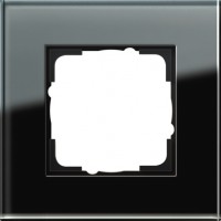 Gira ESP Черное стекло Рамка 1-ая 021105 фото