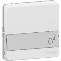 Mureva Styl Белый Выключатель кнопочный с полем для маркировки, механизм, IP55 MUR39129 фото