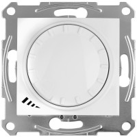 Sedna Белый Светорегулятор LED поворотно-нажимной, проходной, универсальный 4-400 Вт SDN2201221 фото
