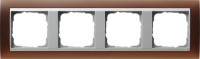 Gira EV Матово-коричневый/алюминий Рамка 4-ая 021459 фото