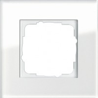 Gira ESP Белое стекло Рамка 1-ая 021112 фото