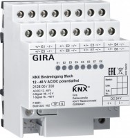 Gira Instabus KNX двоичный вход 8-местн. 12 – 48 В AC/DC, беспотенциальный 212800 фото