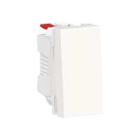 Unica Modular белый выключатель 1-клавишный, сх. 1, 10 AX, 250В, 1 модуль NU310118 фото