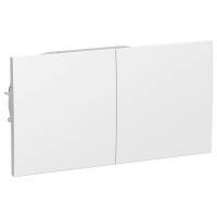 AtlasDesign Розетка (с заземлением, двойная, со шторками с крышкой, 16А, в сборе с рамкой), цвет белый ATN000128 фото