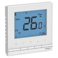 AtlasDesign термостат электронный теплого пола с датчиком, от+5до+35°C,16A,в сб, цвет белый ATN000138 фото