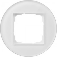 Gira Studio Белое стекло Рамка 1-ая 0211130 фото