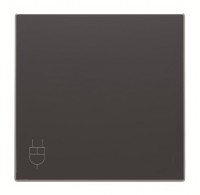 ABB SKY Чёрный бархат Накладка для розетки с крышкой 2CLA858810A1501 фото