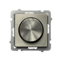 Ospel Sonata Медь (Новое серебро) Светорегулятор поворотно-нажимной для нагрузки лампами
накаливания, галогенными и LED ŁP-8RML2/m/44 фото