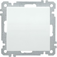 IEK Выключатель одноклавишный  10А Bolero белый EVB10-K01-10-1 фото