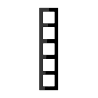 Jung A550 Черный Рамка 5-ая для вертикальной и горизонтальной установки A5585BFSW фото