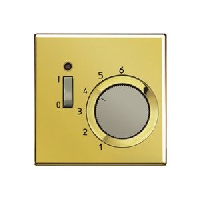 Jung LS 990 Блеск золота Накладка термостата комнатного с выключателем (мех TR231U, TR241U) GOTR231PL фото