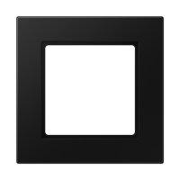 JUNG A 550 Черный матовый Рамка 1-ая A5581BFSWM фото