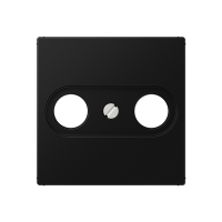 JUNG A Flow/A 550 Черный матовый Крышка для TV розетки A561BFPLTVSWM фото