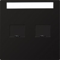 Gira S-Color Черный Накладка ТЛФ-розетки 066347 фото