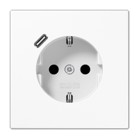 JUNG SCHUKO® Розетка с USB-зарядным устройством, тип С; термопласт; белый LS1520-18CWW фото