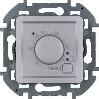 Legrand Термостат с внешним датчиком для тёплых полов - INSPIRIA - алюминий 673812 фото