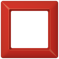 Jung Рамка 1-кратная для вертикальной и горизонтальной установки термопласт, красная AS581BFRT фото