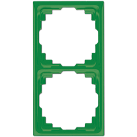 Jung Рамка для инсталляции в кабельных каналах, 2-кратная зеленая CD582KGN фото