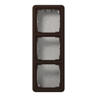 Jung Накладная коробка с рамкой, 3-кратная коричневая CD583ABR фото