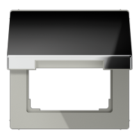 JUNG Крышка откидная для штепсельных розеток с платой 50×50 мм полированный хром GCR2990KL фото