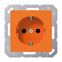 Jung Штепсельная розетка SCHUKO 16A 250V~ термопласт оранжевый A1520BFO фото