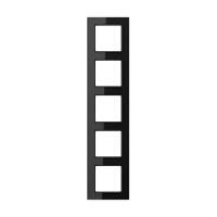 Jung Рамка 5-кратная, чёрный AC585BFSW фото