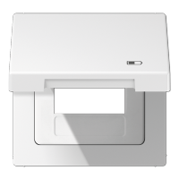 Jung Рамка с подпружиненной крышкой для USB-механизмов, с центральной платой, белый LS990BFKLUSBWW фото