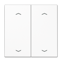 Jung Клавиша для KNX кнопки, 2 группы, с символами стрелки дюропласт белый LS102PWW фото