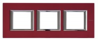 BTicino Axolute Рубин рамка 2+2+2 мод прямоугольная (надпись горизонтально) HA4802M3HRC фото