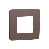 Unica Studio рамка 1-постовая, шоколад/бежевый NU280219 фото