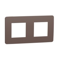 Unica Studio рамка 2-постовая, шоколад/бежевый NU280419 фото