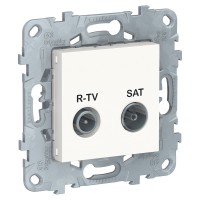 Unica New Белый Розетка R-TV/SAT, проходная NU545618 фото