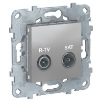 Unica New Алюминий Розетка R-TV/SAT, оконечная NU545530 фото