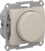 Glossa молочный светорегулятор (диммер) повор-нажим, LED, RC, 400Вт, механизм GSL000923 фото