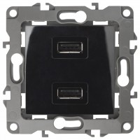 ЭРА 12-4110-06 чёрный Устройство зарядное USB, 230В/5В-2100мА, IP20, 12 Б0027496 фото